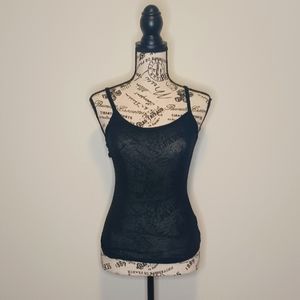 NWOT hinge Womens Black Spaghetti Strapped Camisole, Size XXS